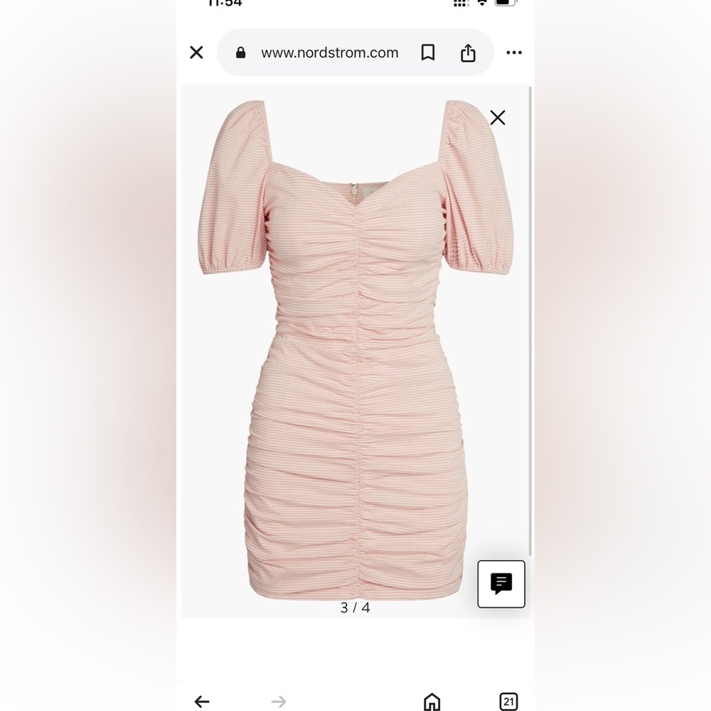 Brand-new Willow and Clay pink mini dress Valentine's Day